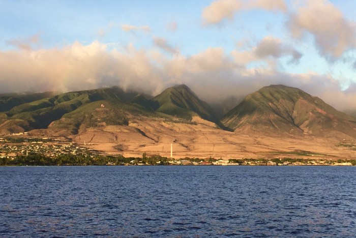 West Maui, Hawaii. West Side Mountains, view from the ocean.